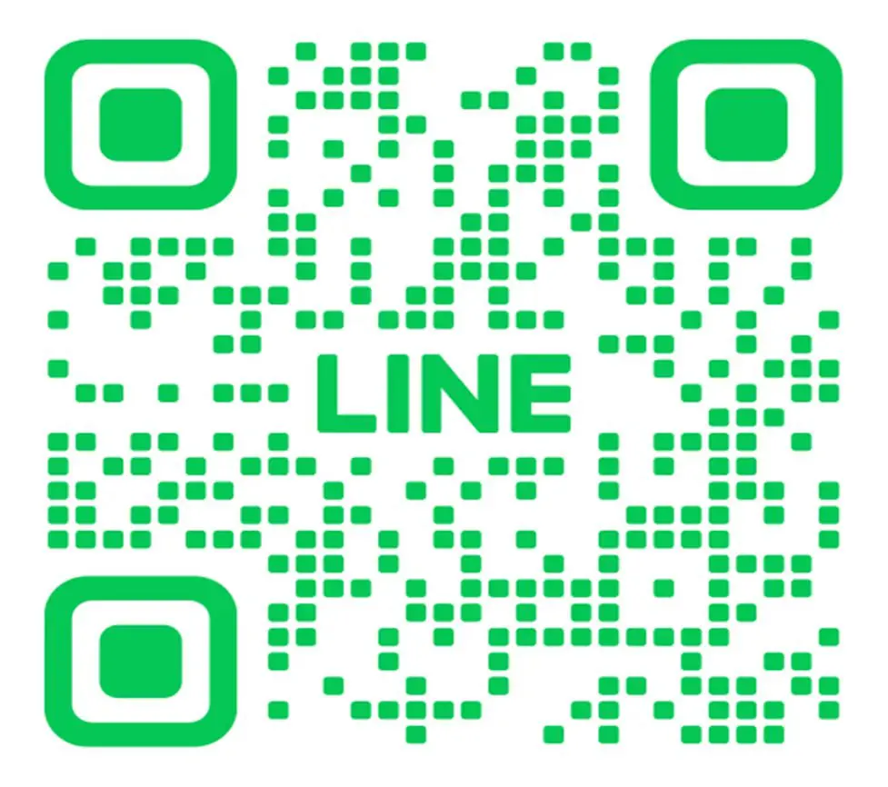 QR Code LINE สีเขียว สำหรับติดต่อและสมัครสมาชิก ROSE678